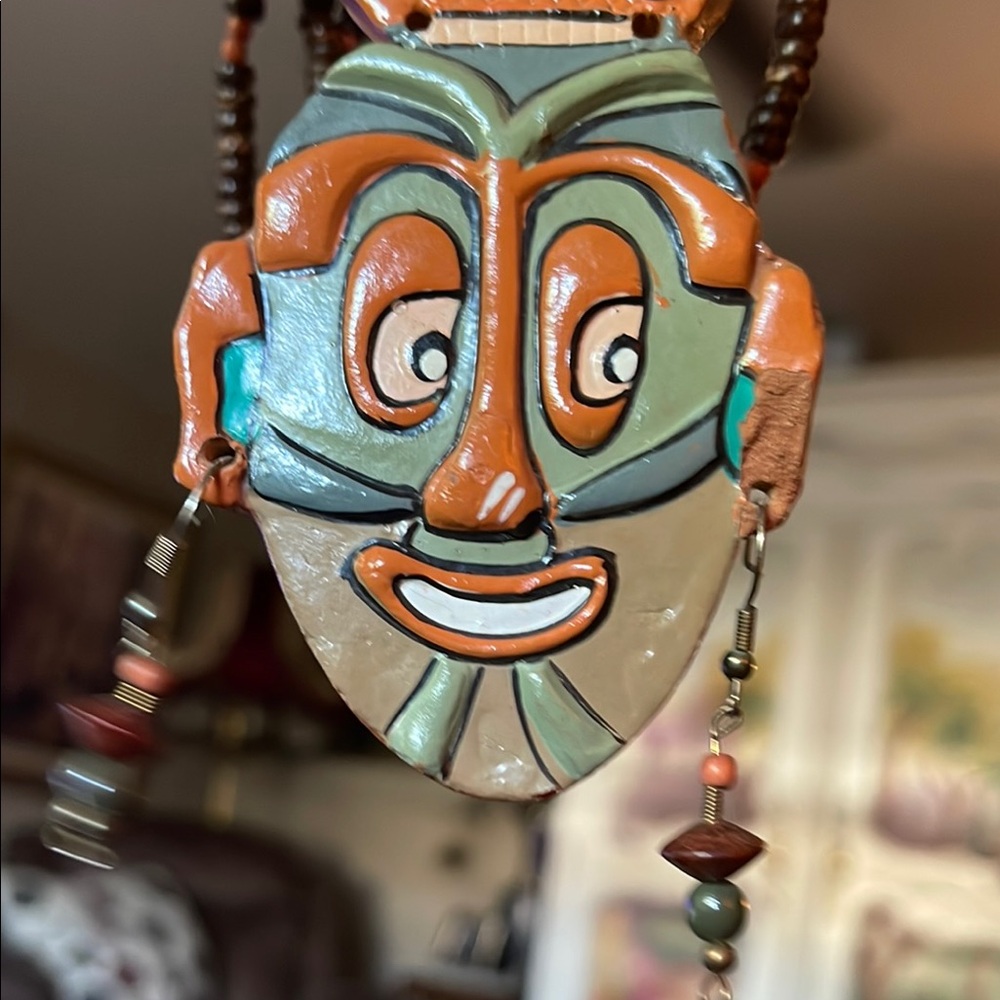 Handcrafted Tribal Mask Necklace - Picture 14 of 14